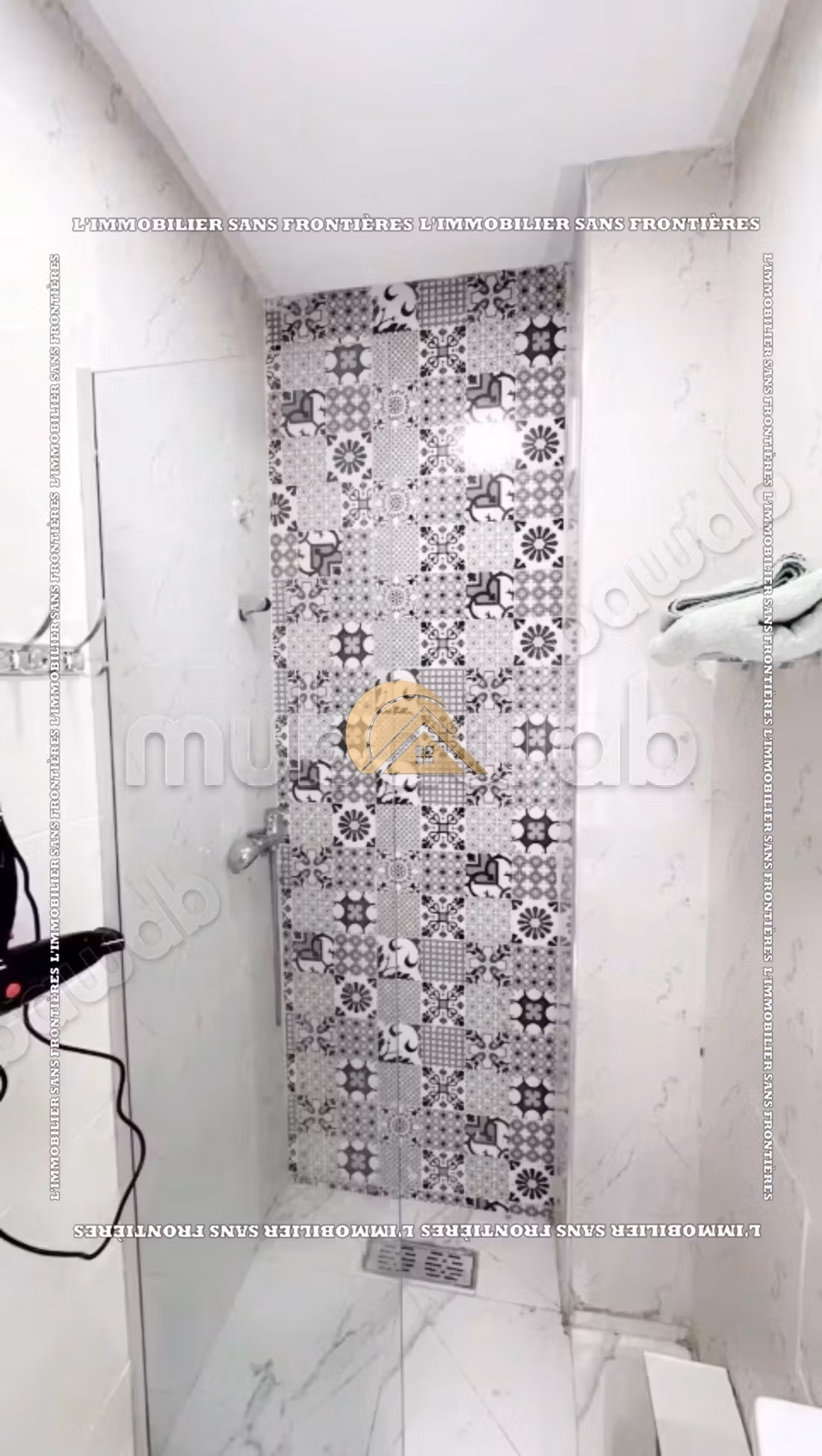 Appartement meublé de 50 m² Route de Casablanca – Grande terrasse, 5ème étage et résidence sécurisée
