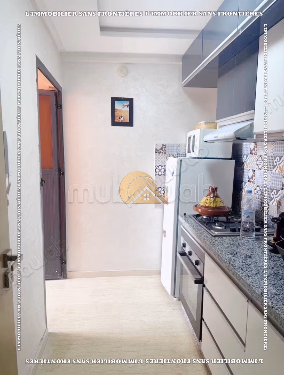 Appartement meublé de 50 m² Route de Casablanca – Grande terrasse, 5ème étage et résidence sécurisée