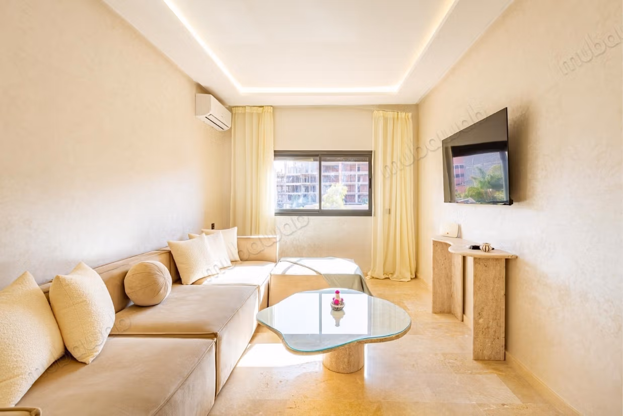 Apartment for rent in Gueliz. 2 pleasant bedrooms. Furnished