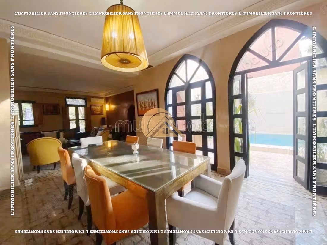 Villa arredata nella Palmeraie - 5 camere con bagni, piscina riscaldata e jacuzzi
