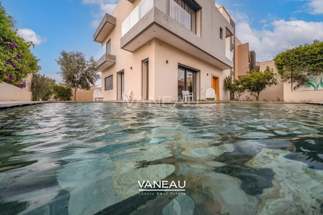 Villa 4 chambres avec piscine Résidence avec golf Marrakech