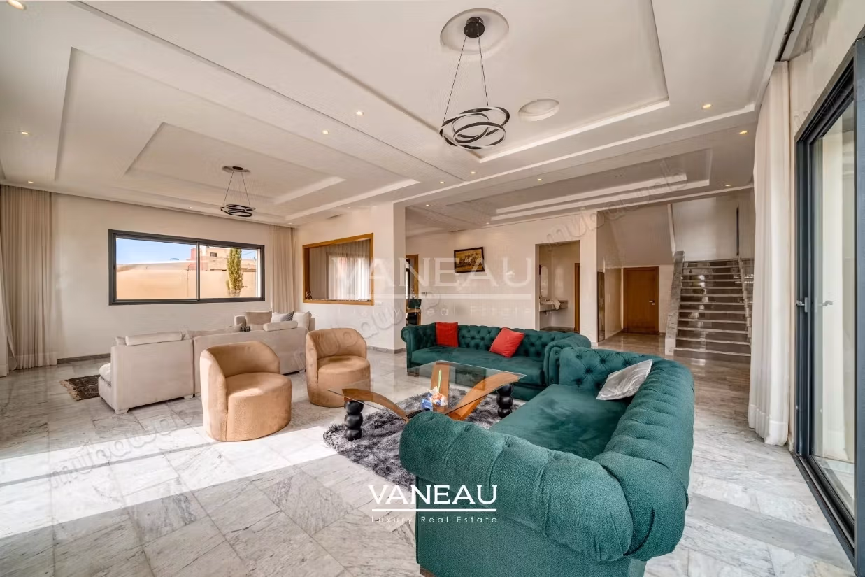 Villa 4 chambres avec piscine Résidence avec golf Marrakech