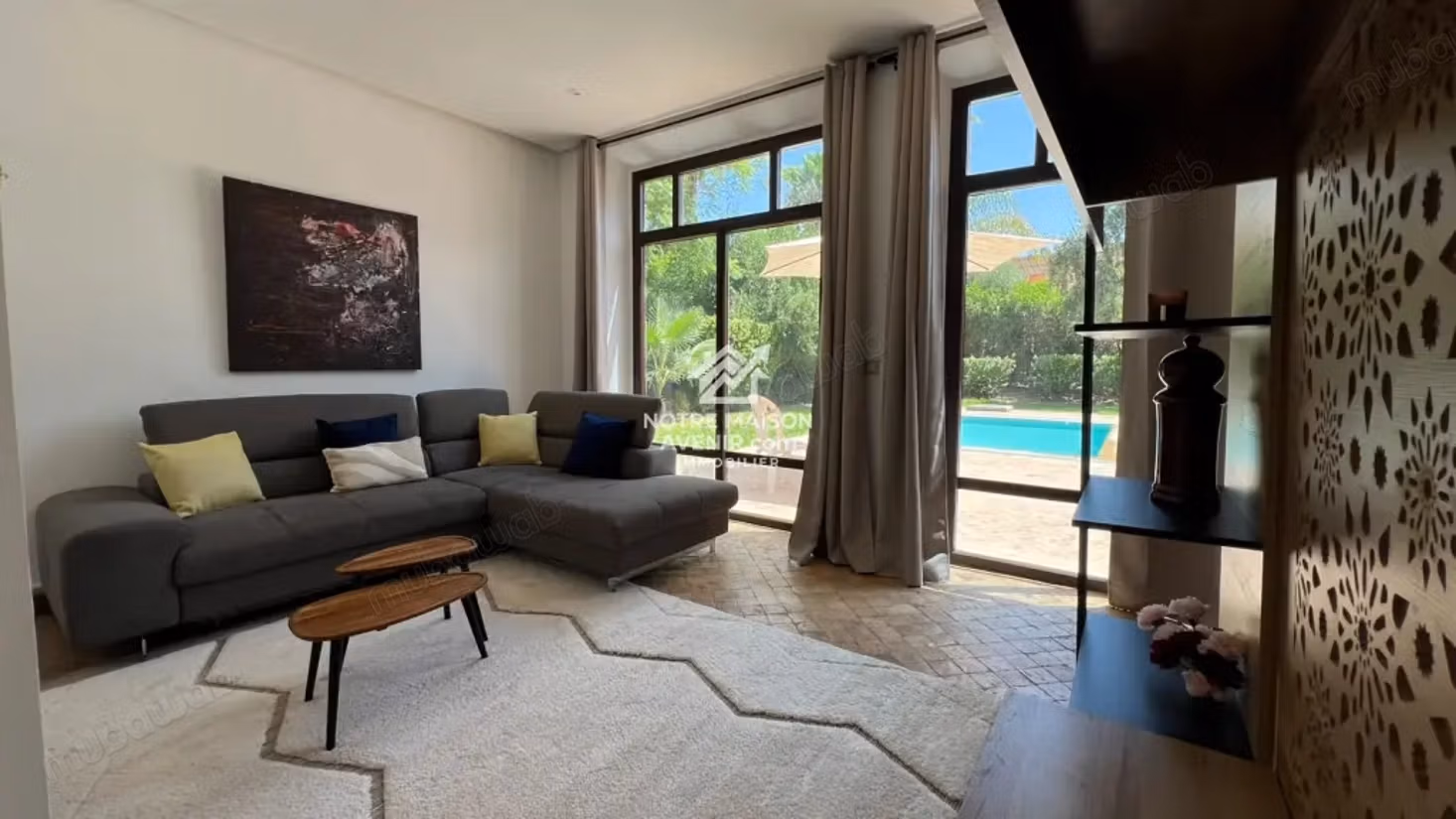 Une Villa meublé à louer avec piscine
