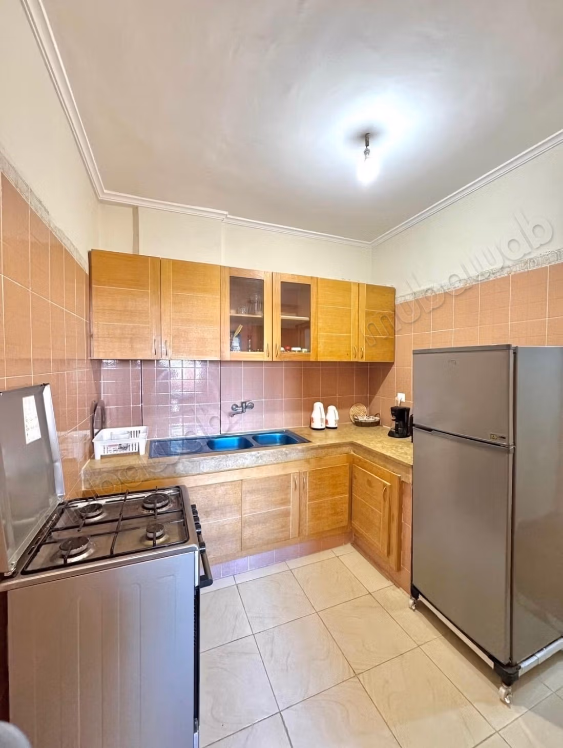 Location d'un appartement à Guéliz. 2 chambres agréables. Parking et jardin