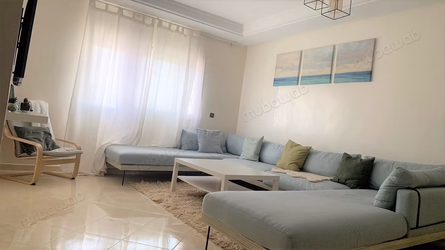 Louez un appartement à Sidi Maârouf. 5 pièces
