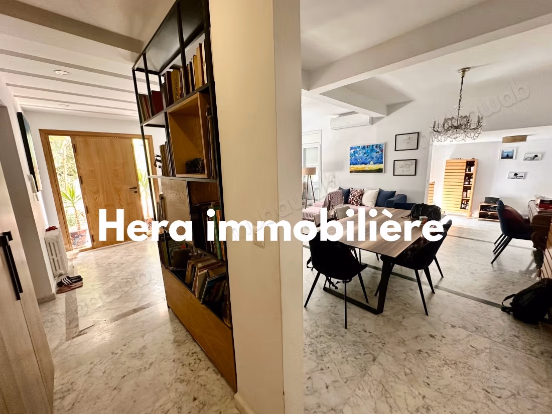 À louer rdc de villa meublé à Carthage