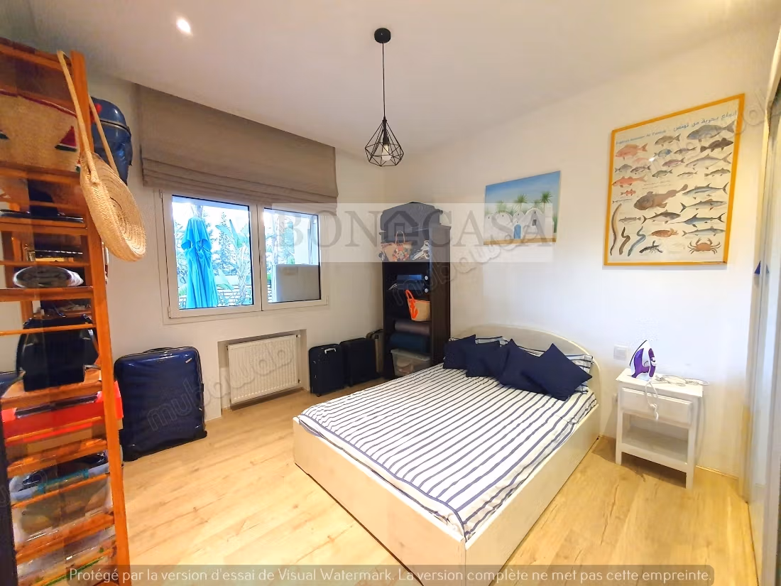 S4 Meublé avec piscine&jardin à louer à la Marsa