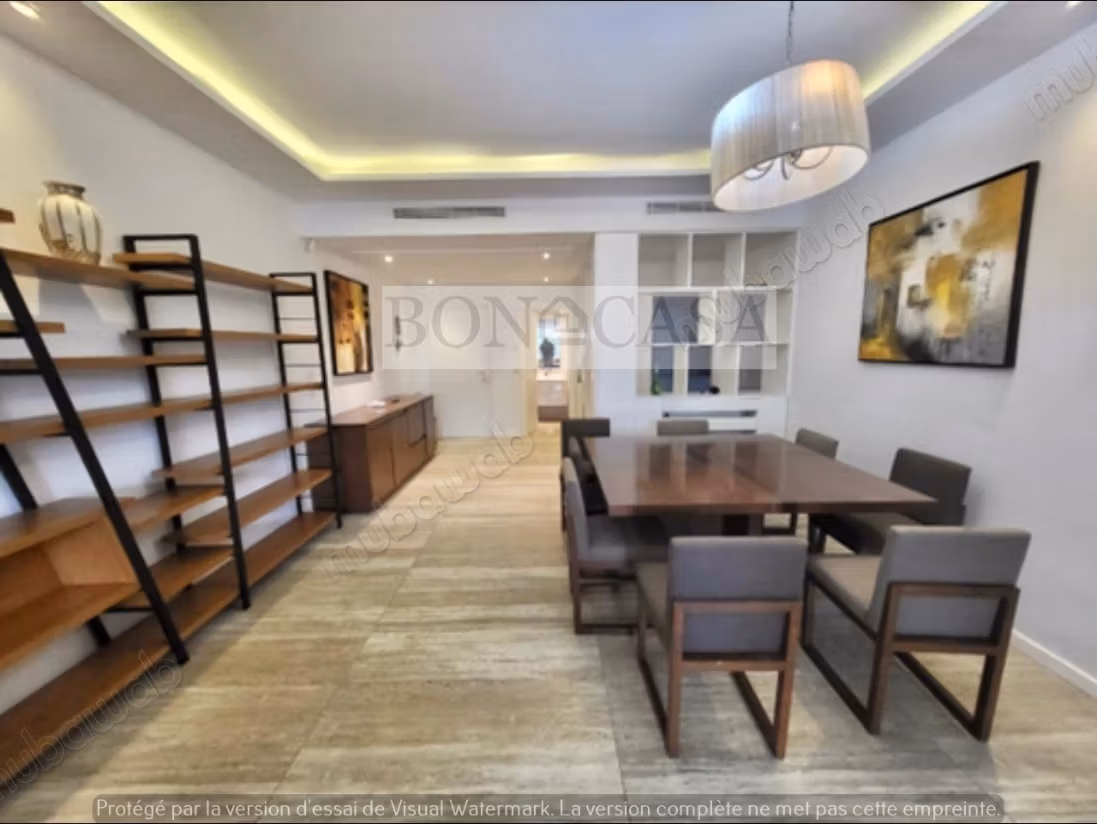 S4 Meublé avec piscine&jardin à louer à la Marsa