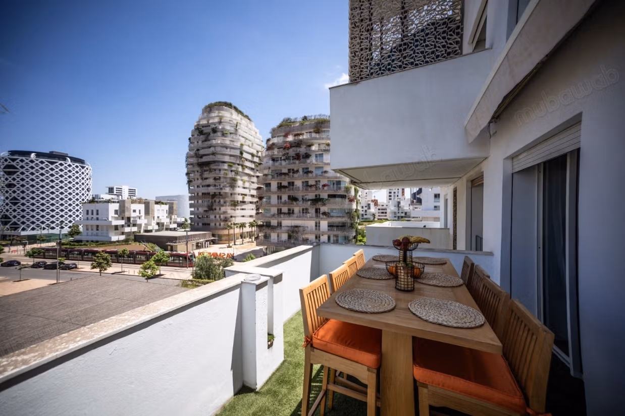 Magnifique appartement meublé 2 chambres 
tours végétales