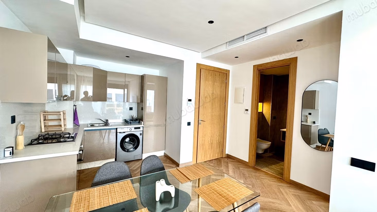 Location d'un appartement à Les princesses. 1 chambre. Bien meublé