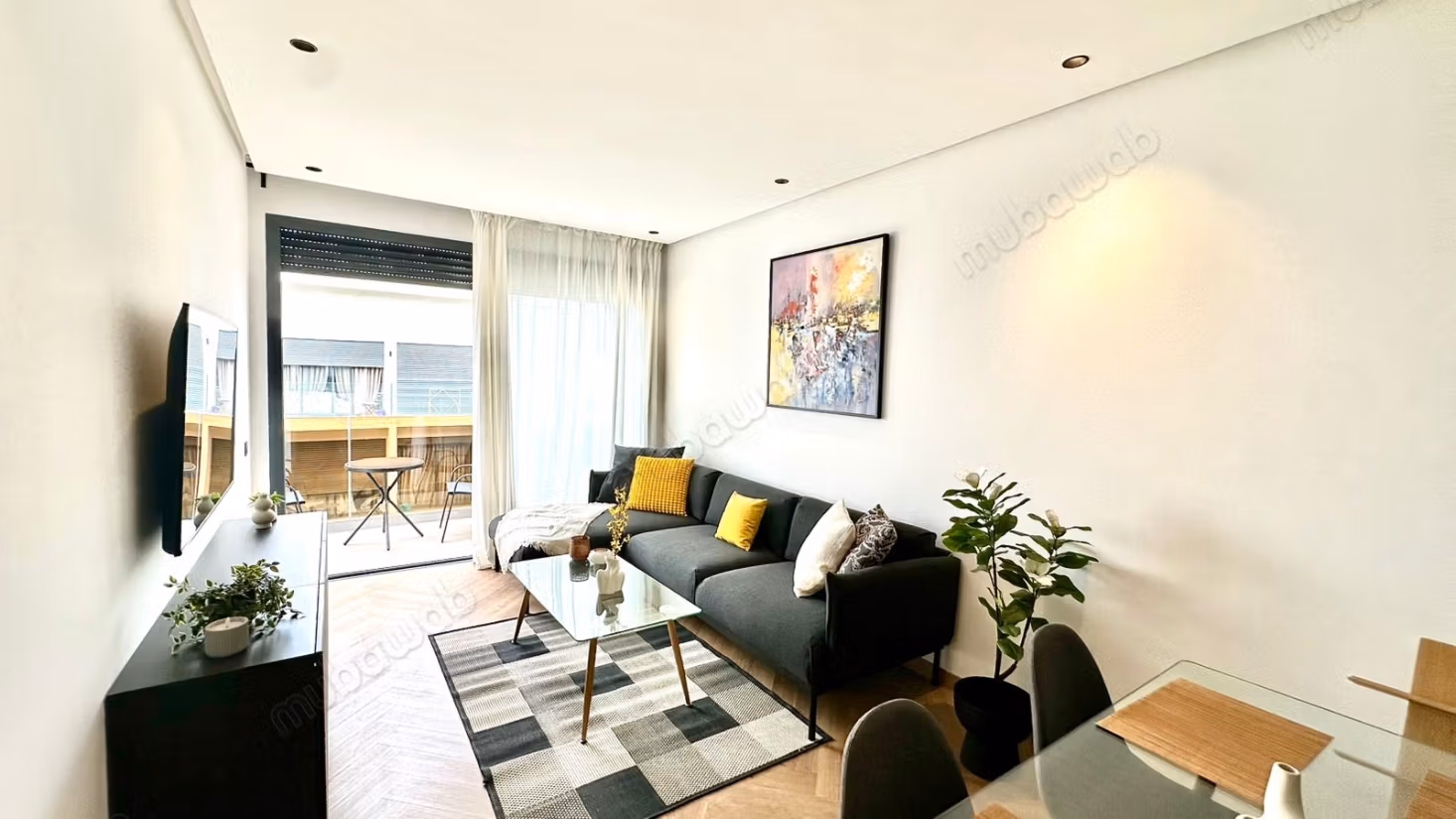 Location d'un appartement à Les princesses. 1 chambre. Bien meublé