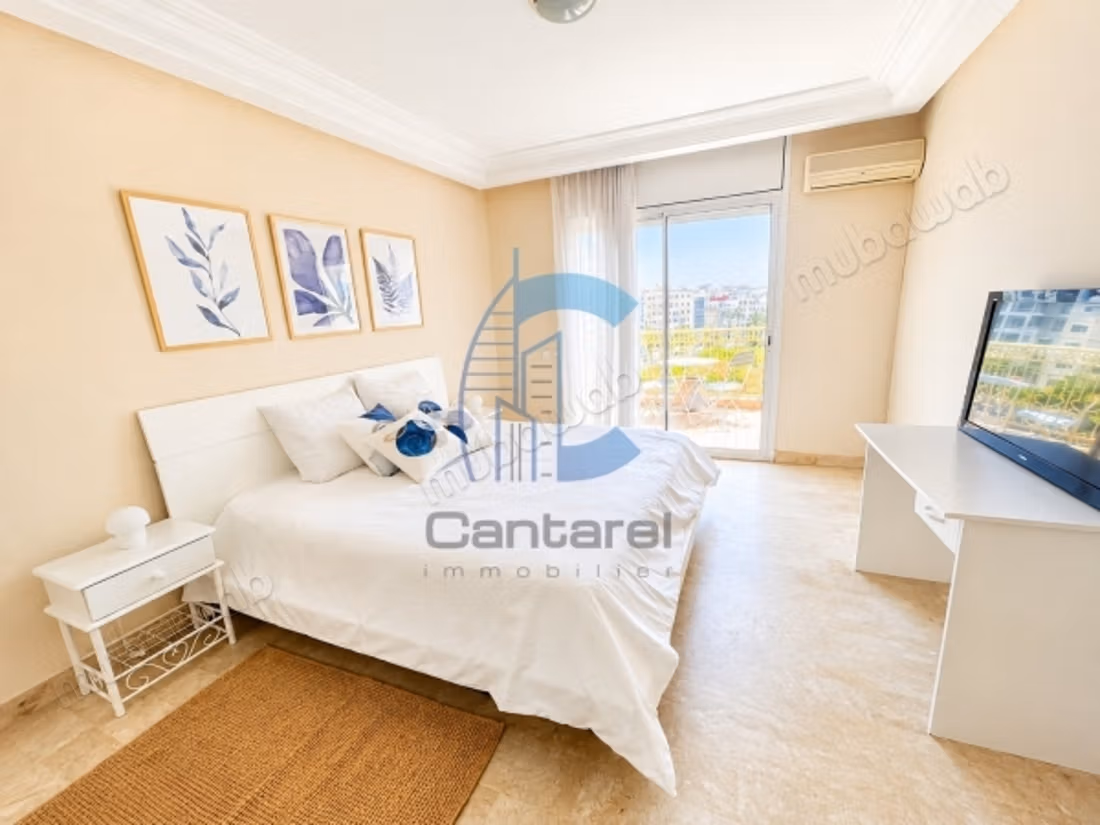 Furnished apartment overlooking – top floor – mine