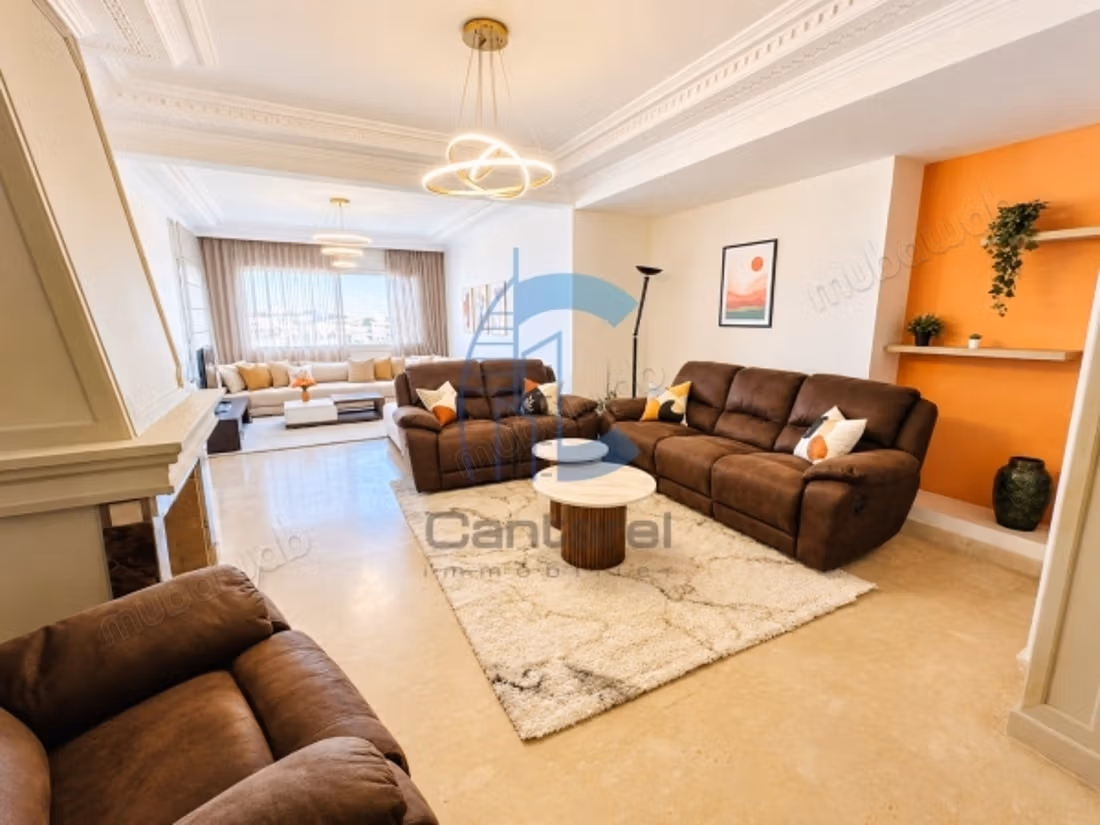 Furnished apartment overlooking – top floor – mine