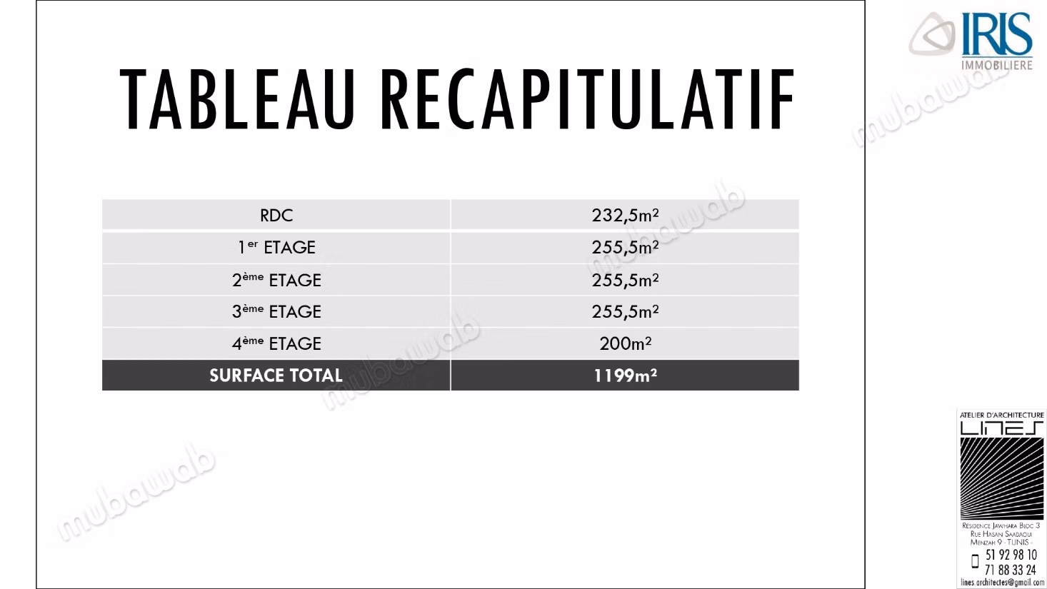 Plateau de bureau Immeuble DAMASCO Belvedere