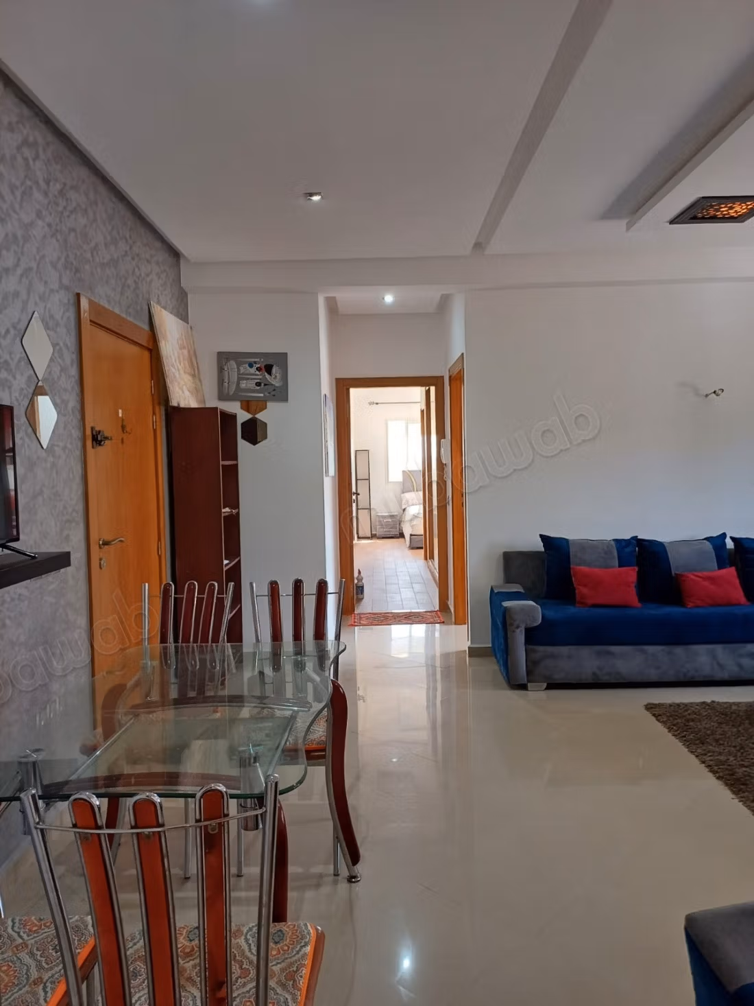 Vacation apartment for rent in Wifak. Total area 78 m². Parking and garden