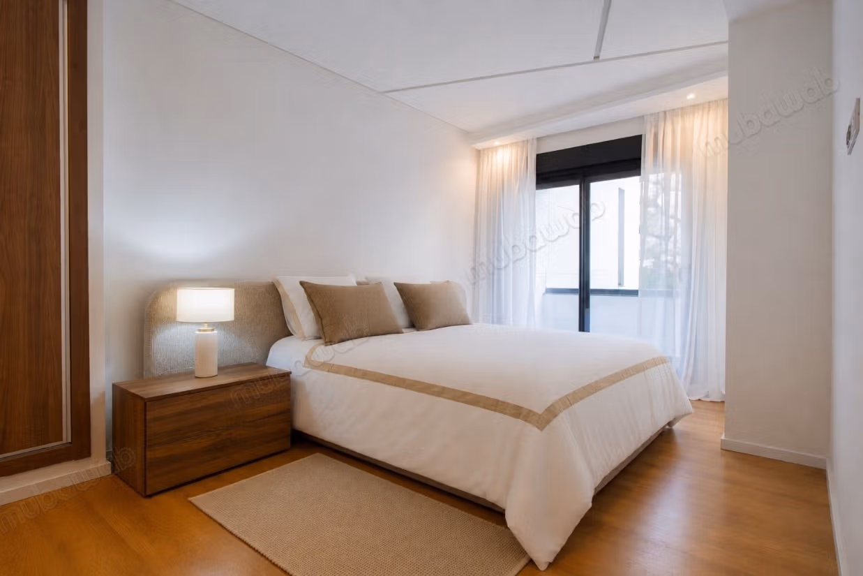 Appartement te huur in Port Tanger stad. 2 mooie slaapkamers. Goed ingericht