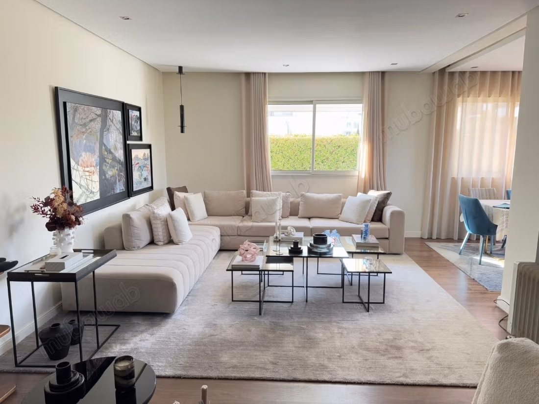 Location d’un superbe rez de jardin vide à Prestigia 
Bouskoura