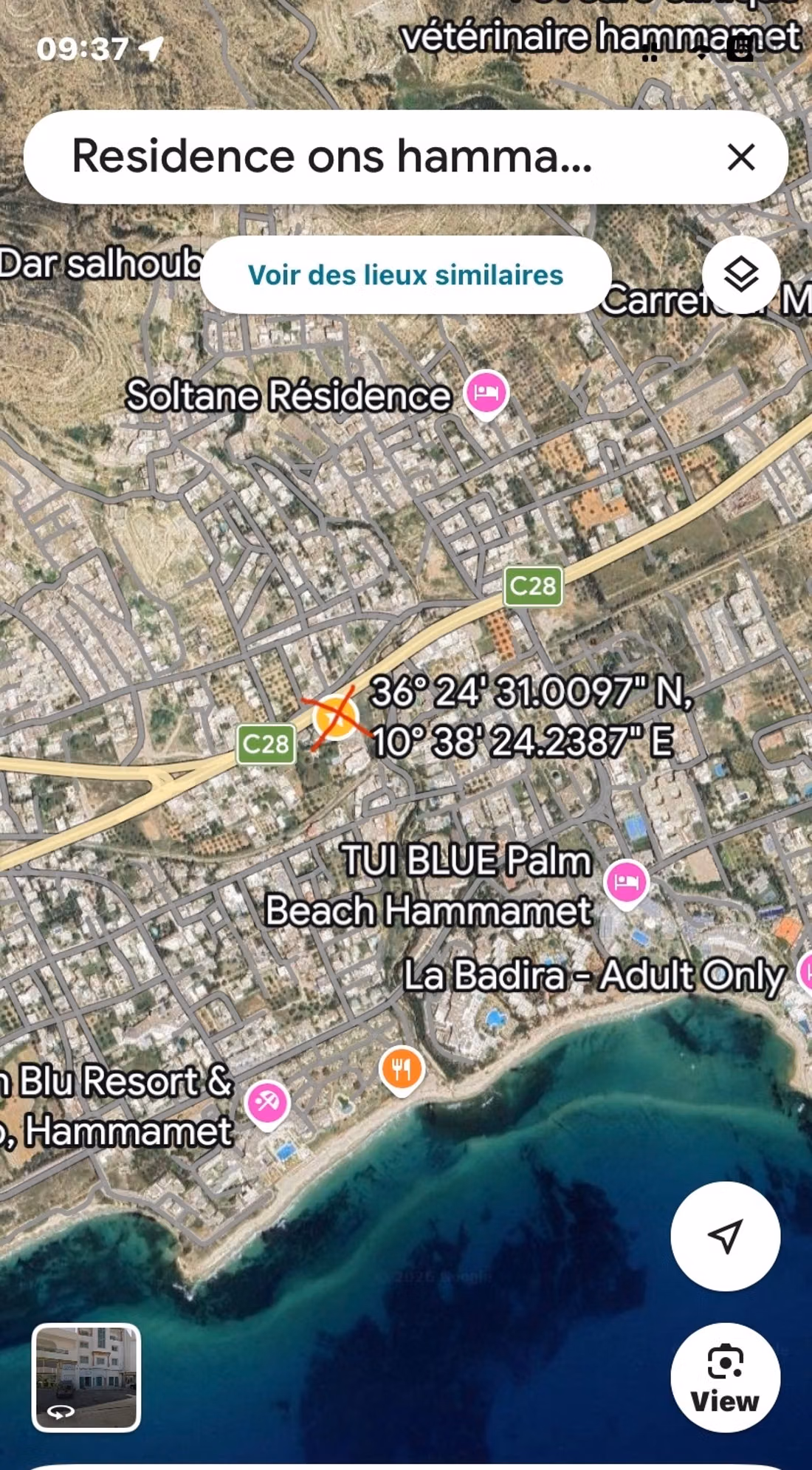 S1 Hammamet nord près de l'hôtel BADIRA