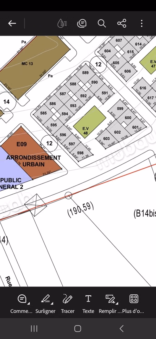 Lot de terrain 3 façades à Sidi Allal El Bahraoui. 113 m²