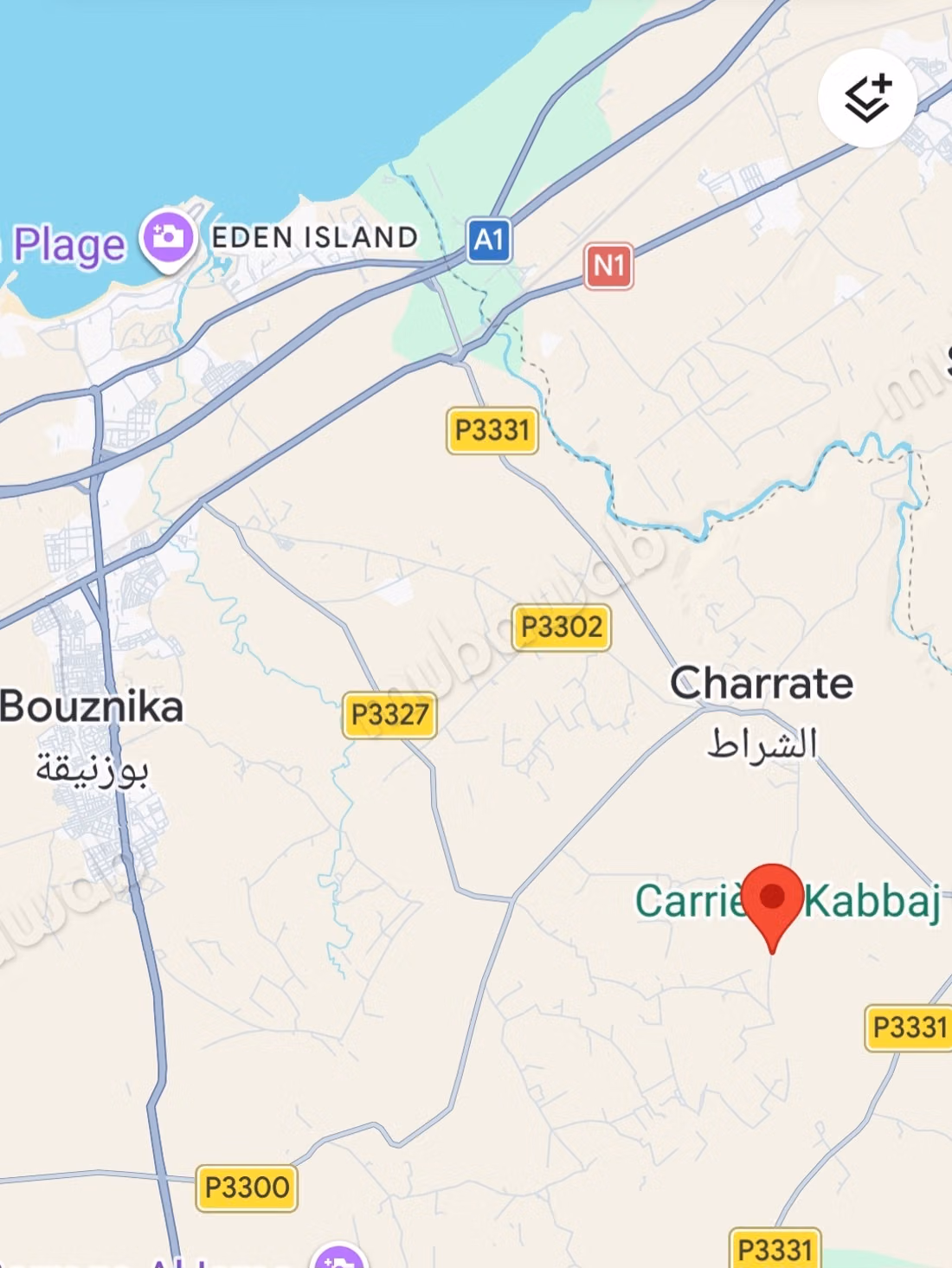 Agréable ferme à vendre à Plage Oued Cherrat.
Superficie 10 355m²