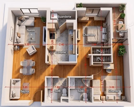 Apartment for sale 76 m² in Tangier