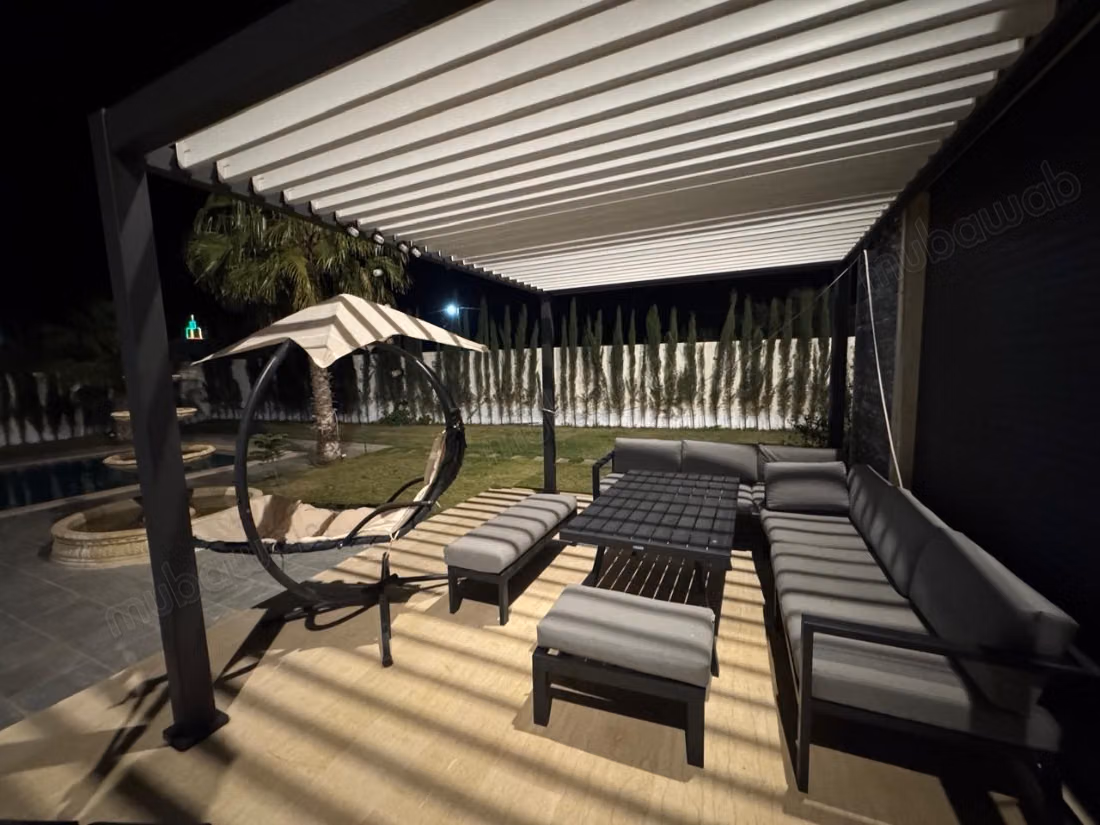 Alquiler de temporada de villa de lujo en Agadir Melloul. Superficie total de 120 m². Plazas de aparcamiento y hermoso jardín