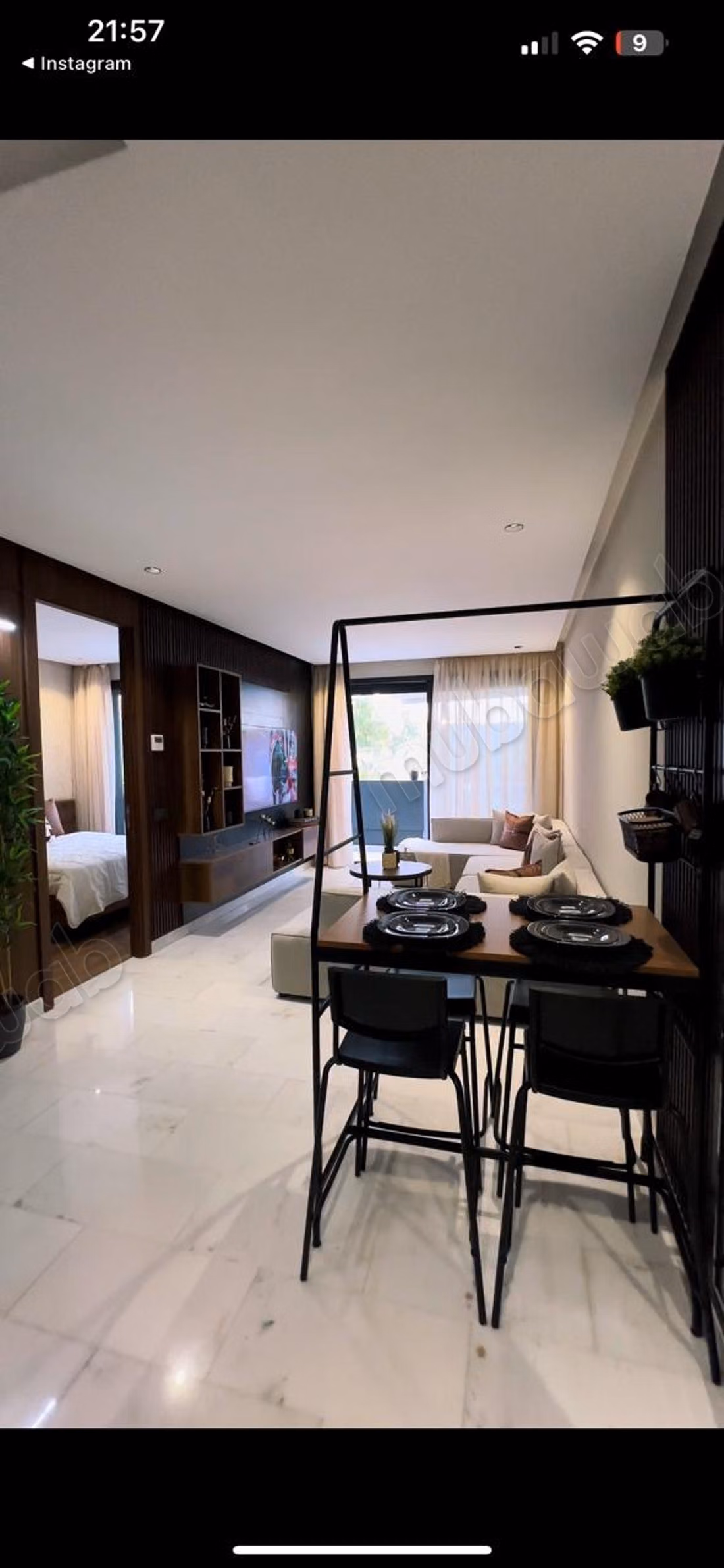 Studio 50 m². Meublé à rue Abdelmoumen