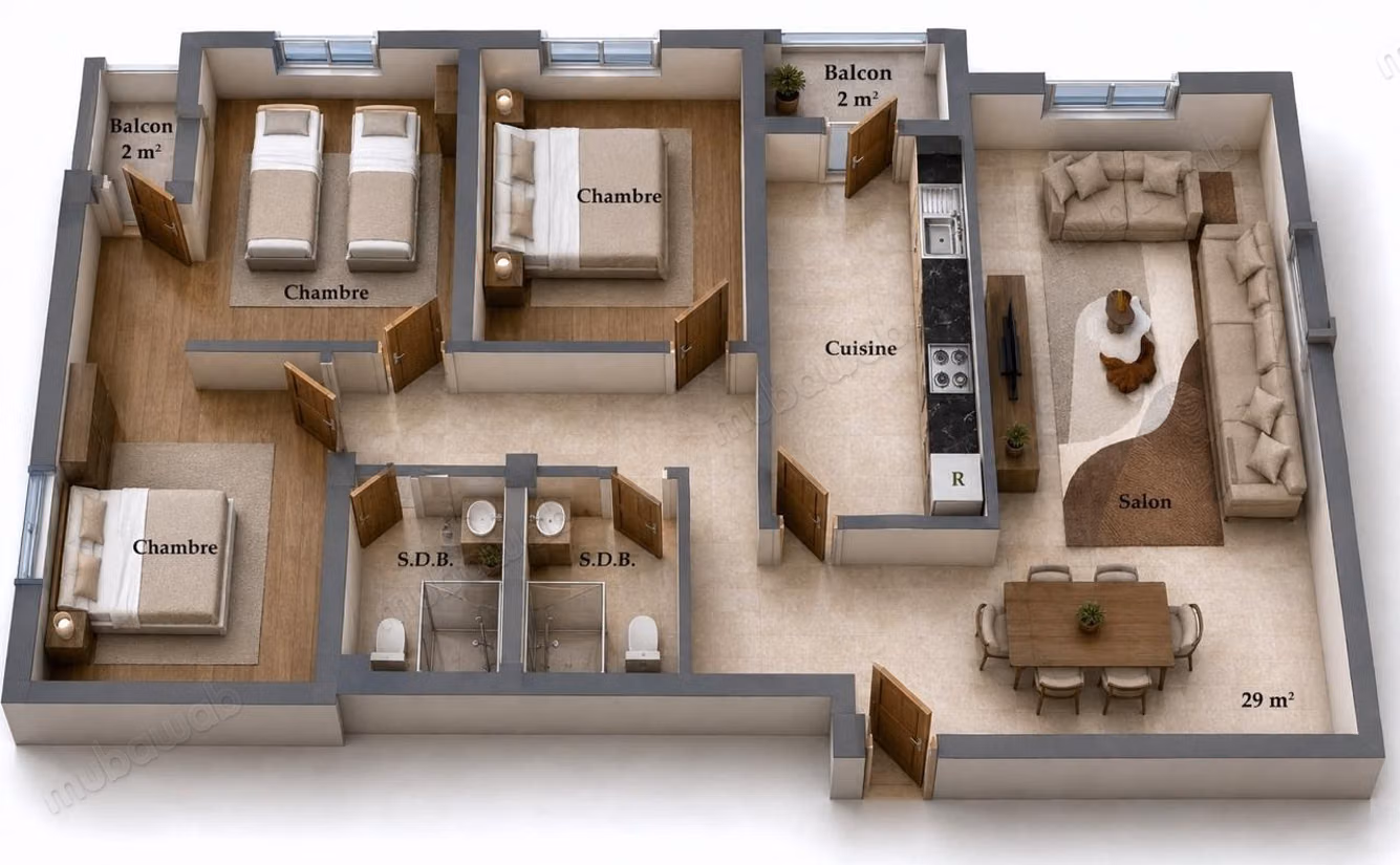 Kopen: appartementen in Route Nationale Assilah. 2 Kamers
