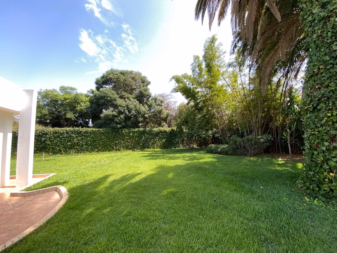 Villa de haut standing à louer à Quartier Des Ambassades. 6 grandes pièces. Belle terrasse et jardin