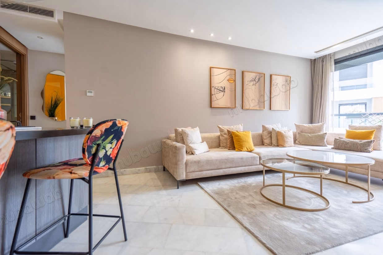 Furnished studio 55 m², 2 terraces, the princesses