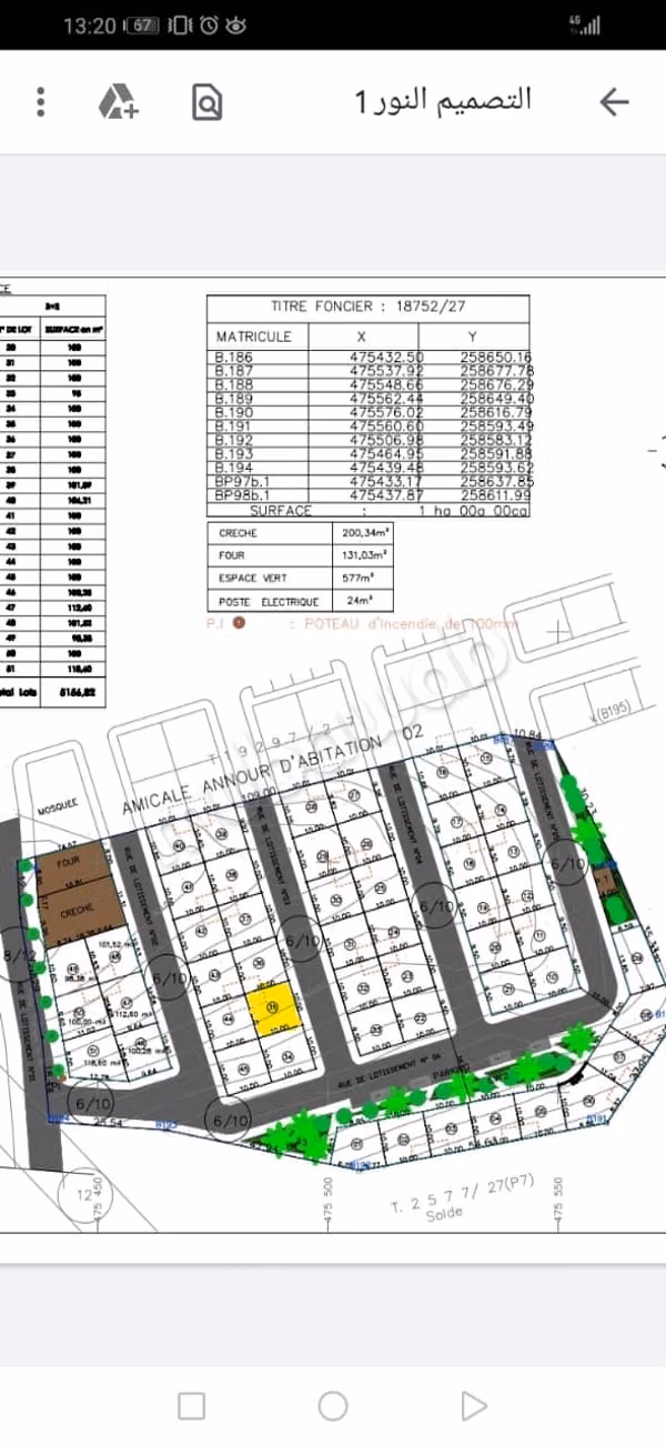 Titeldocument en percelen _woningen Marwa_