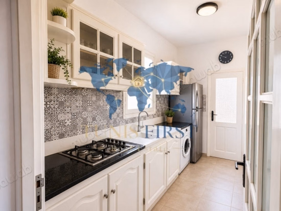 For Rent: Furnished S3 Floor of a Villa in La Marsa Corniche