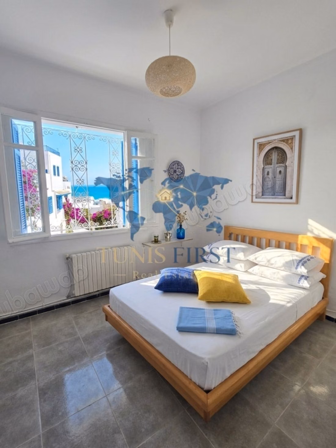 For Rent: Furnished S3 Floor of a Villa in La Marsa Corniche
