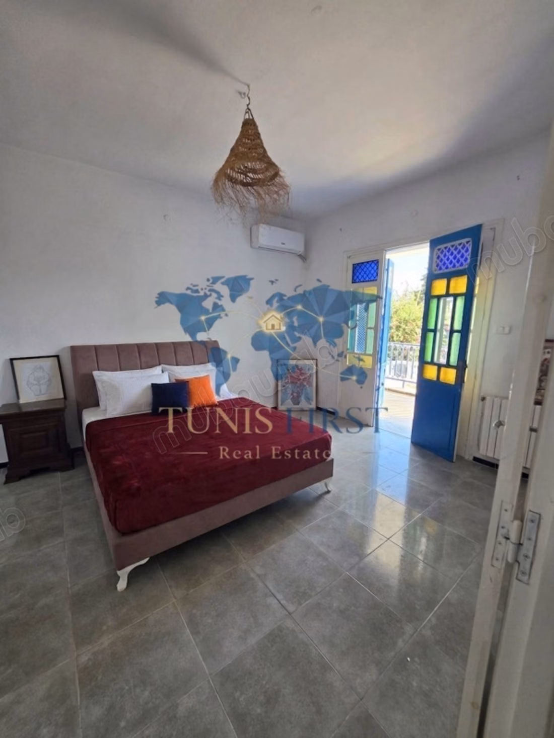 For Rent: Furnished S3 Floor of a Villa in La Marsa Corniche
