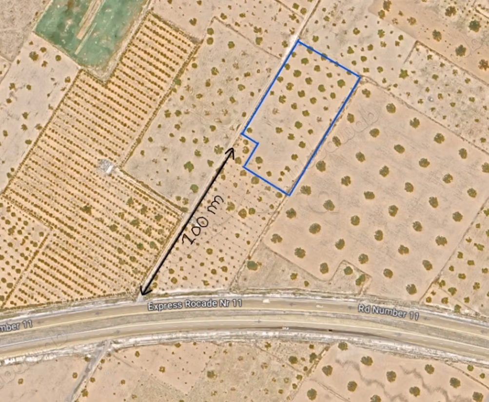 Agricultural land of 6,643 m² located in the El Badarna area, Sfax