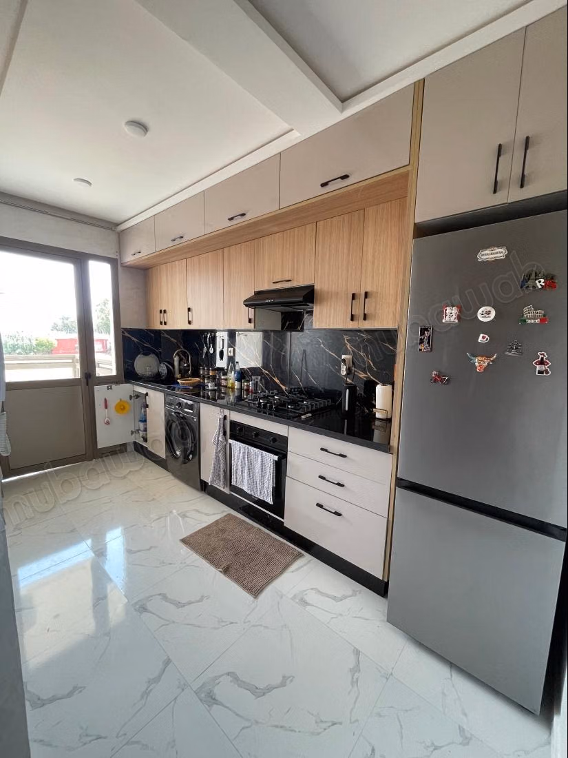 Very nice apartment for rent in Dar Bouazza. 3 comfortable rooms. Well furnished