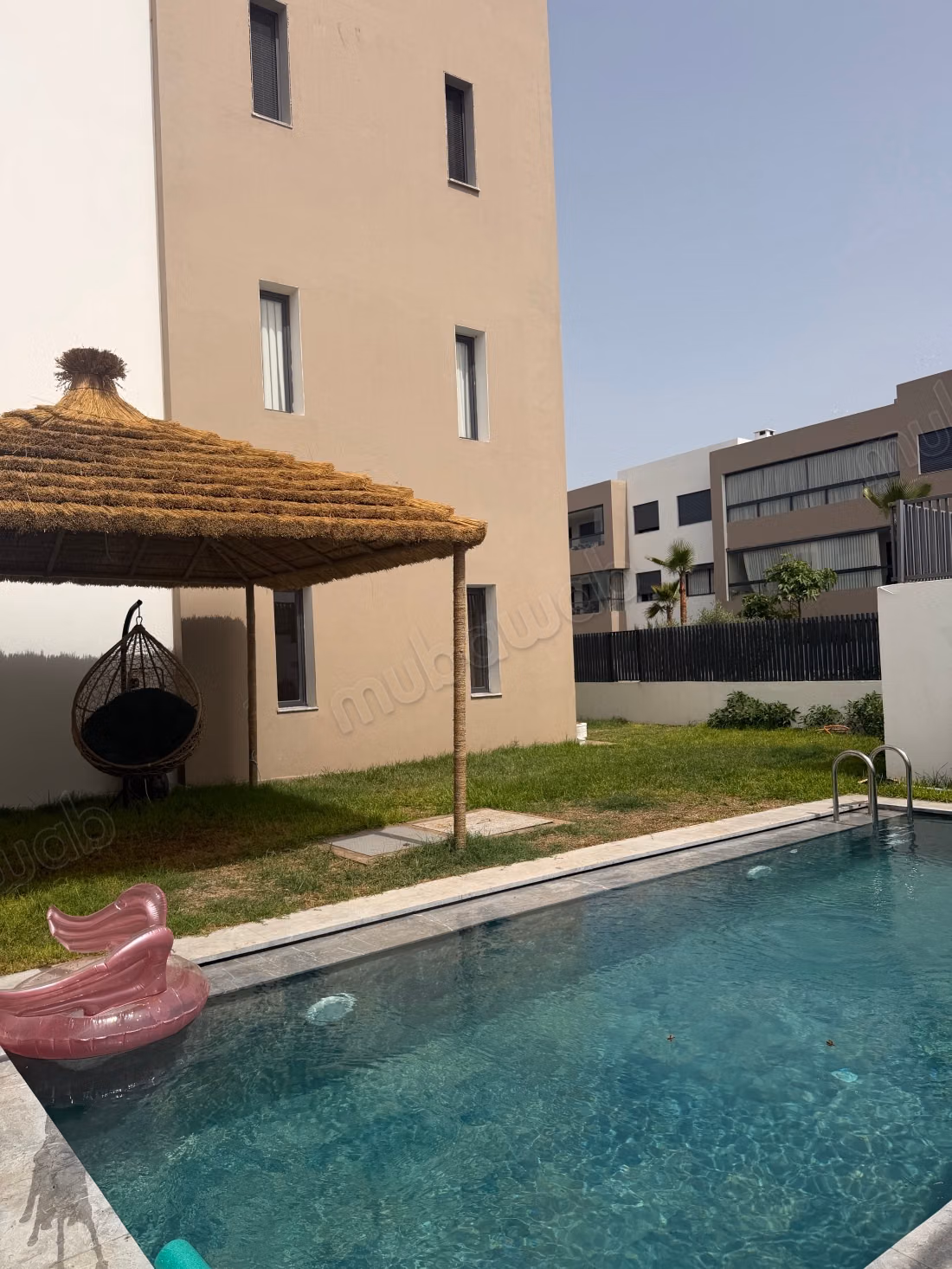 Exclusive apartment with private garden and pool in Dar Bouazza