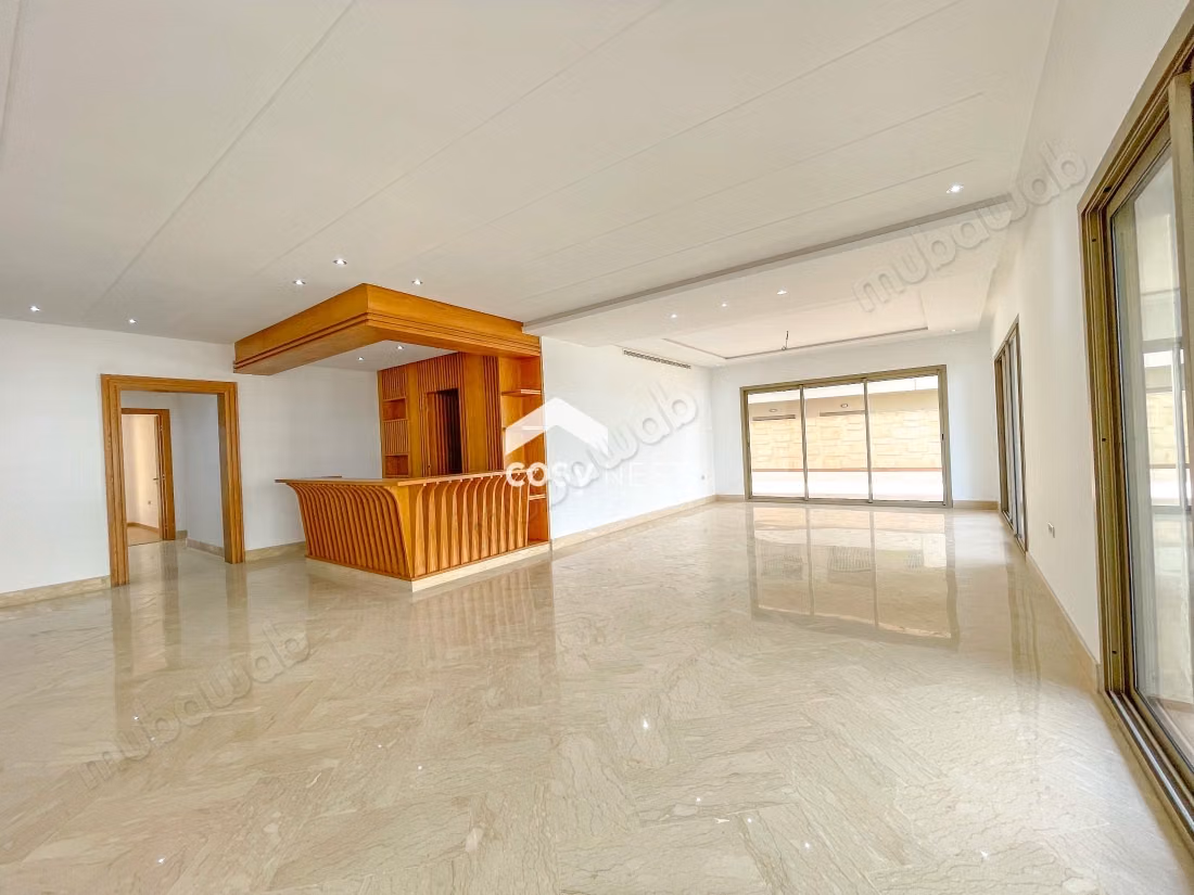 Splendido appartamento in affitto a Casablanca Finance City. Superficie totale di 400 m². Servizio di concierge e aria condizionata