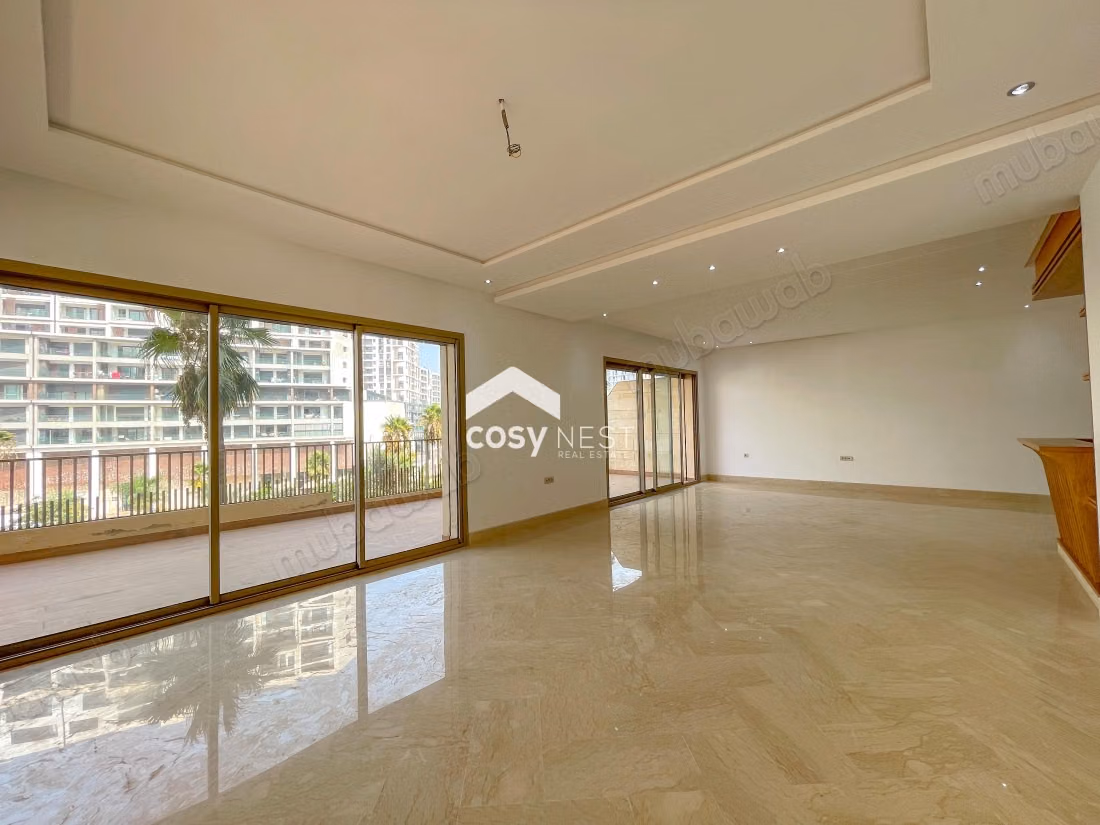 Splendido appartamento in affitto a Casablanca Finance City. Superficie totale di 400 m². Servizio di concierge e aria condizionata