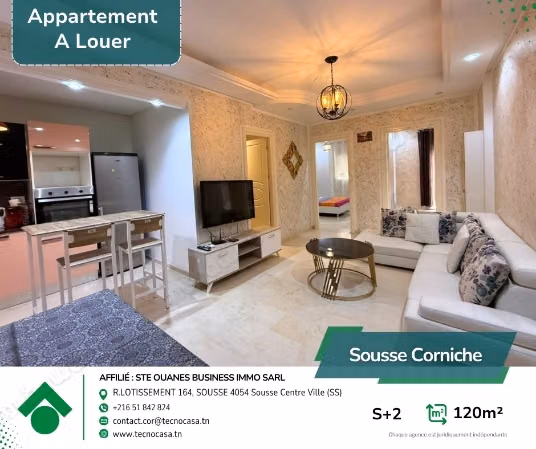 A louer un appartement S2 meublé