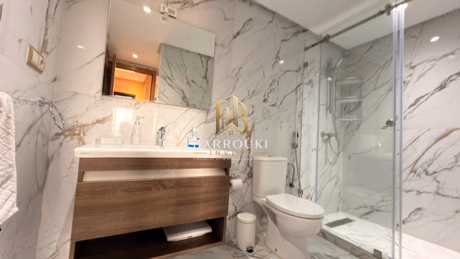 Appartement neuf 3 chambres à louer – Longue durée, Dar Bouazza