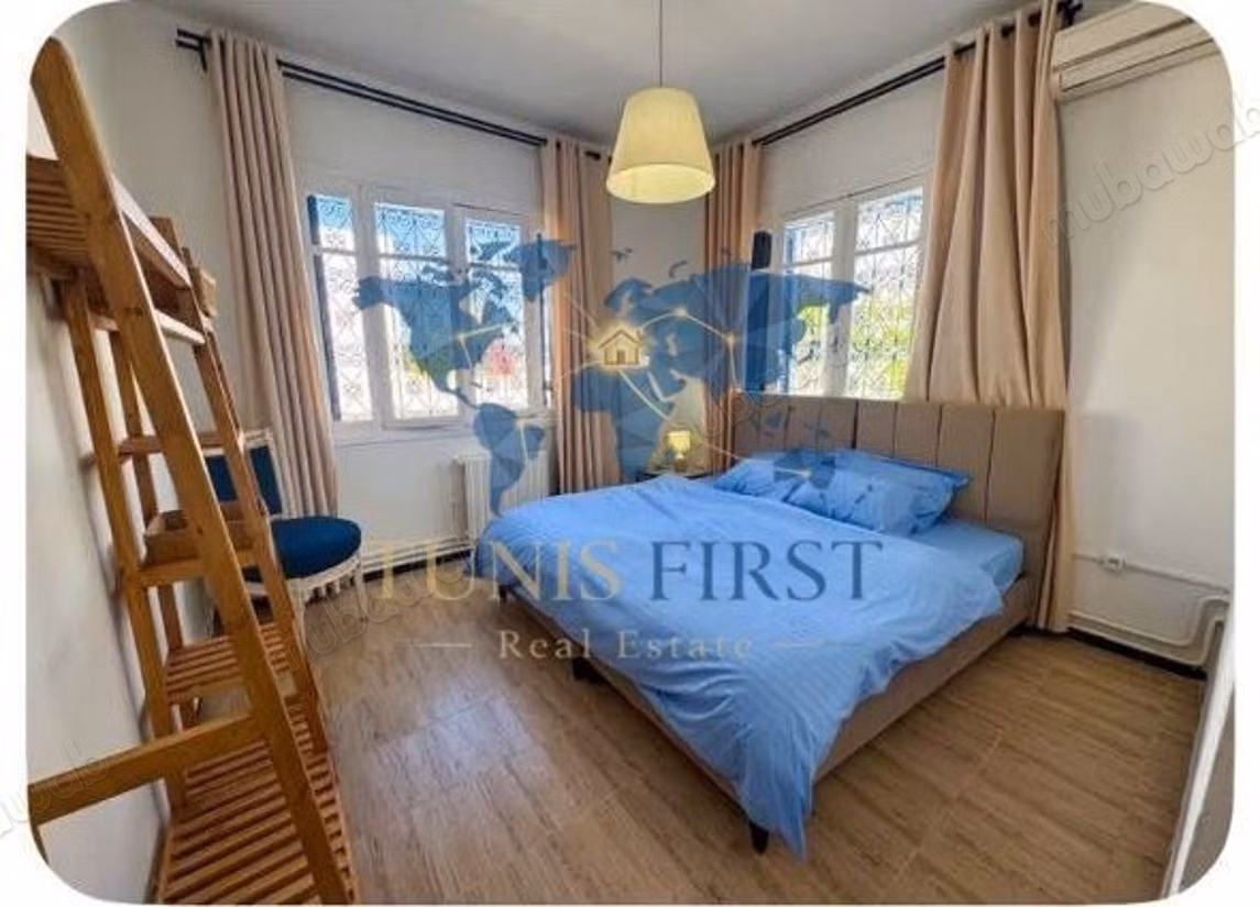 For Rent: Furnished Floor of Villa S2 at La Marsa Beach