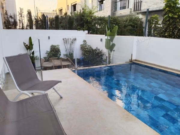 Luxury villa for sale in Dar Bouazza. 4 beautiful bedrooms. Furnished