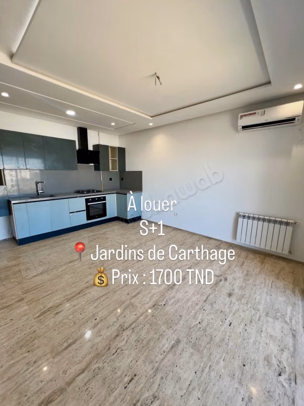 À louer s1 neuf jamais habité jardins de carthage