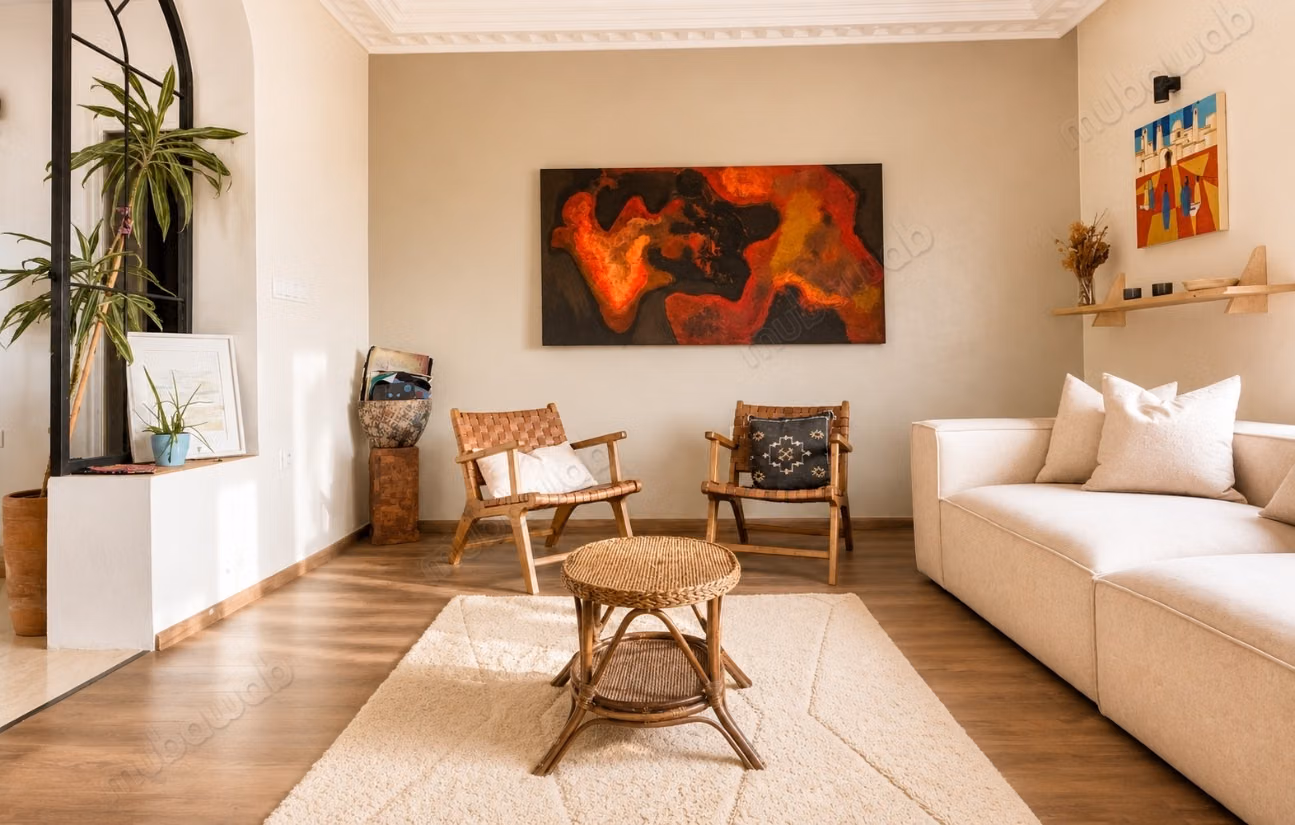Appartement etage de villa en location à Franceville. 4 pièces confortables. Meublé