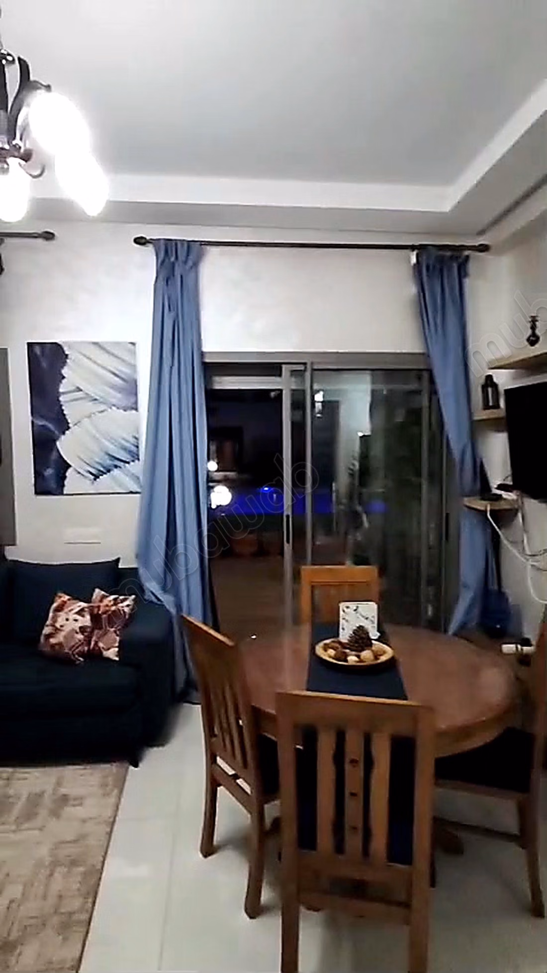 Seasonal rental in El Mansouria. 1 Room. Reinforced door and central heating