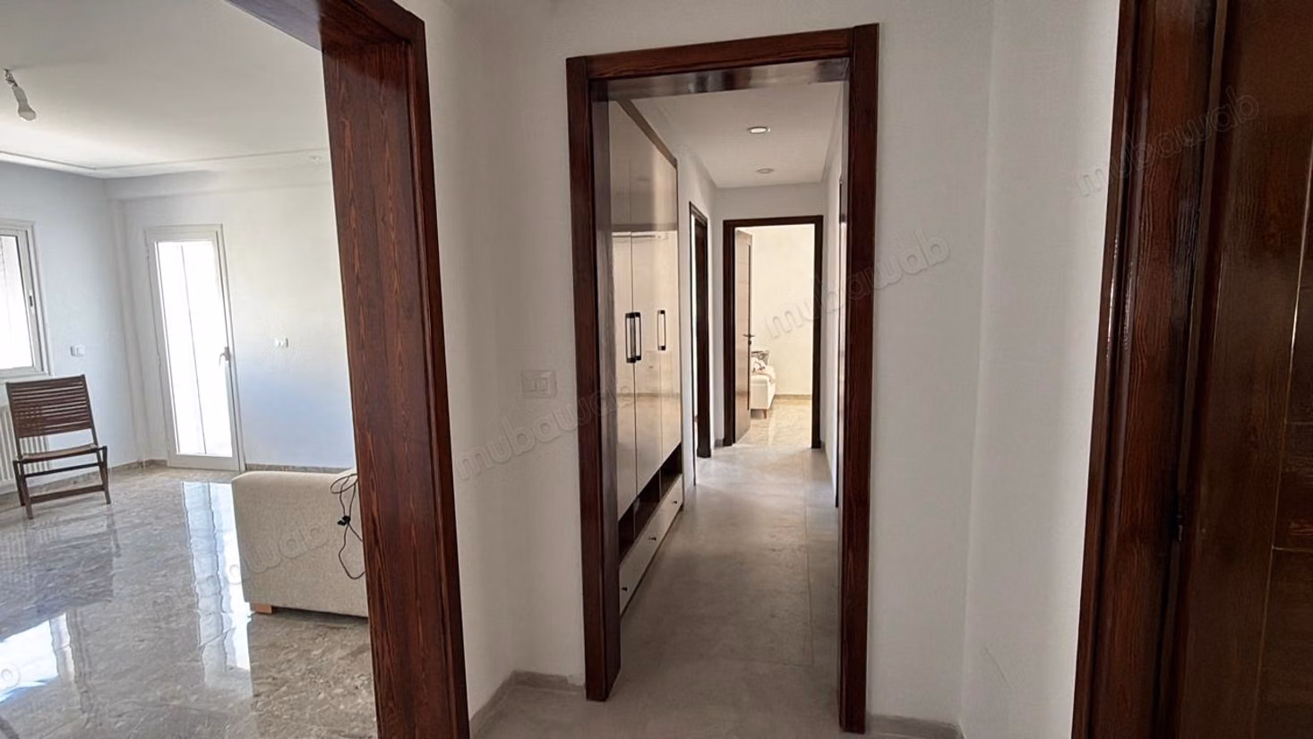 Furnished S2 for rent in Mrezga – 100 m² – Sea view