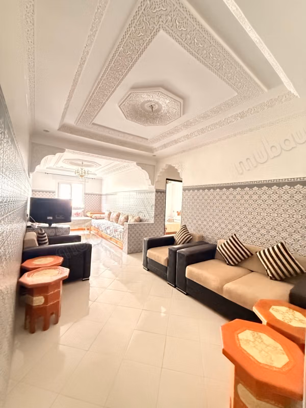 Prachtig appartement te huur in Bel Bachir. Oppervlakte van 63 m². Gemeubileerd