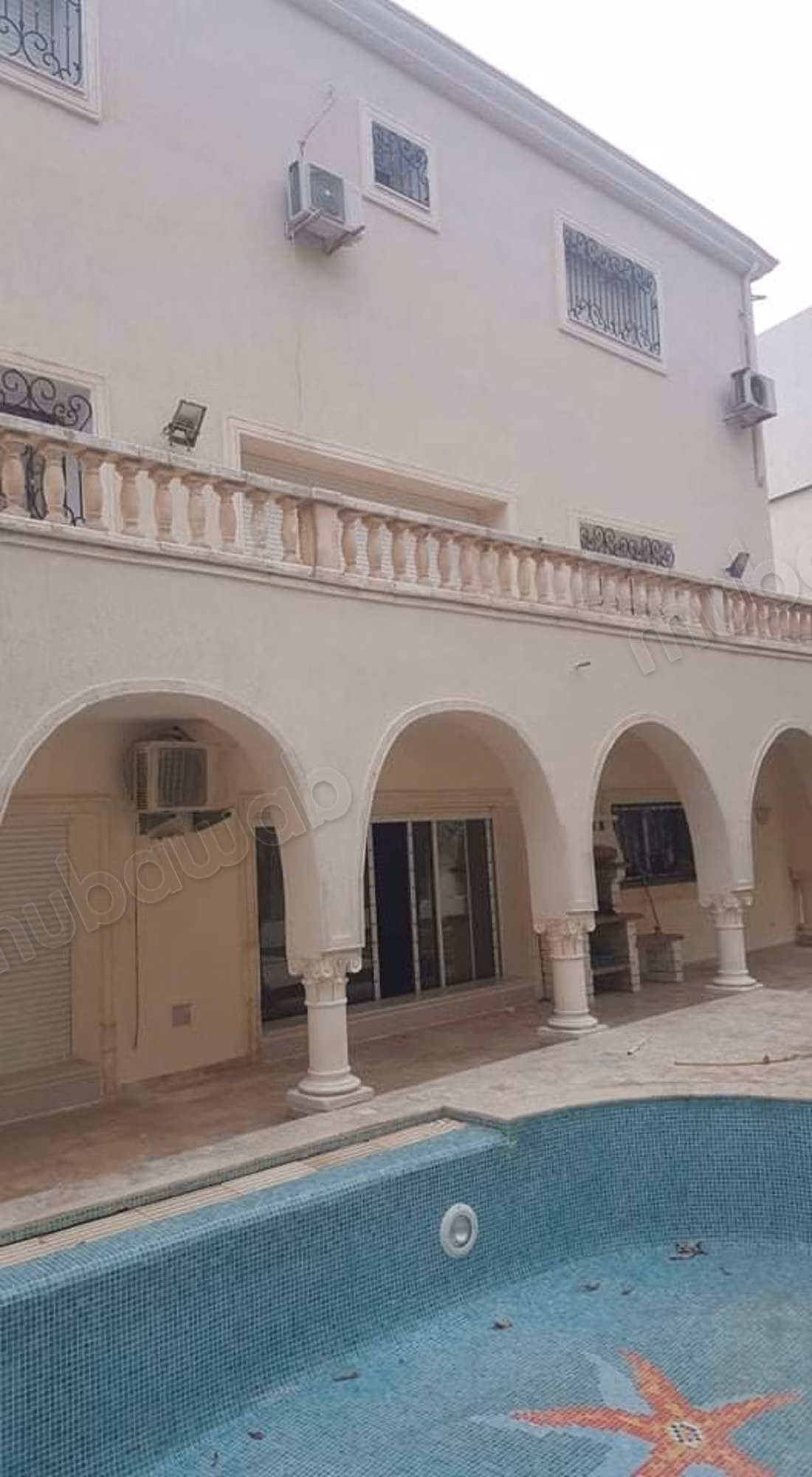 Mini castle for rent in El Manar 2. 8 comfortable rooms. Furnished