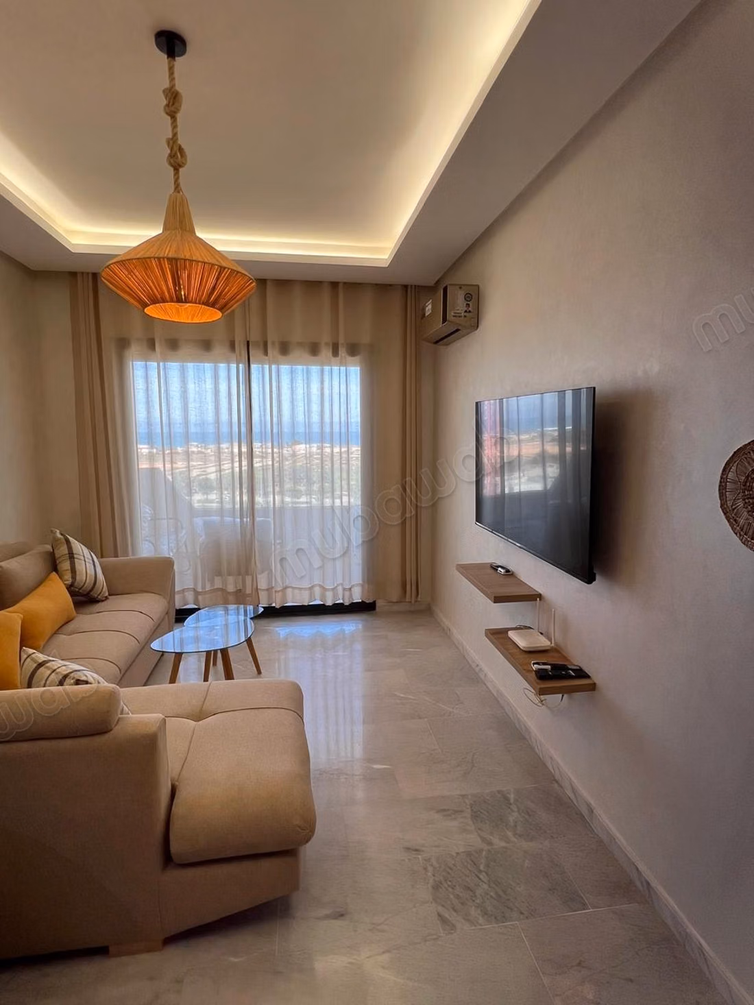 Appartement meublé avec vue sur mer à Zenata